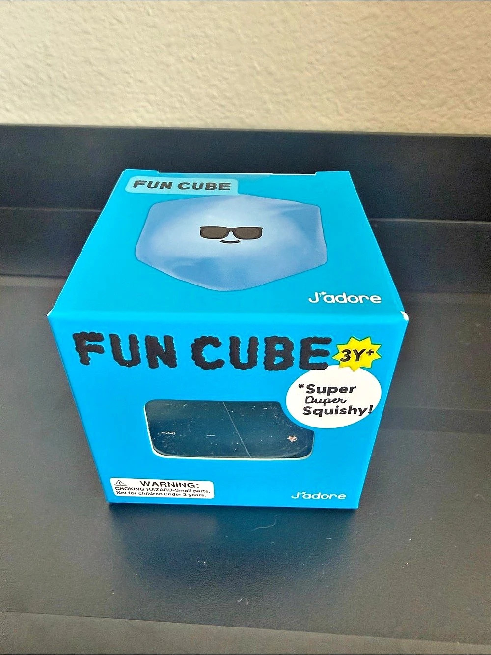 J'adore Fun Cube Squishy Toy Blue - DSG